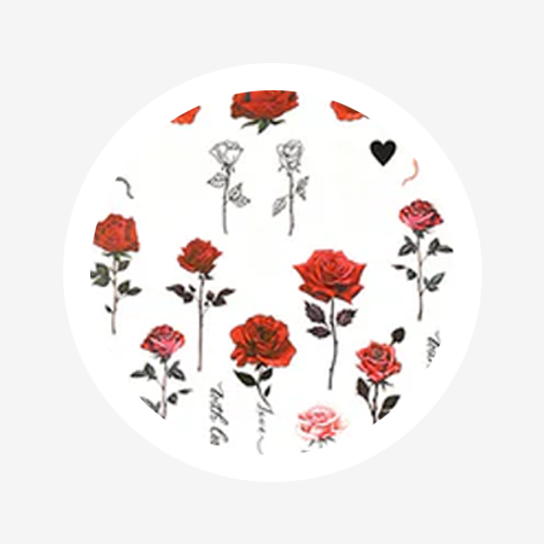 Stickers Dark Roses